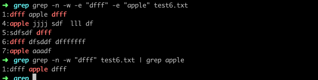 grep command in linux