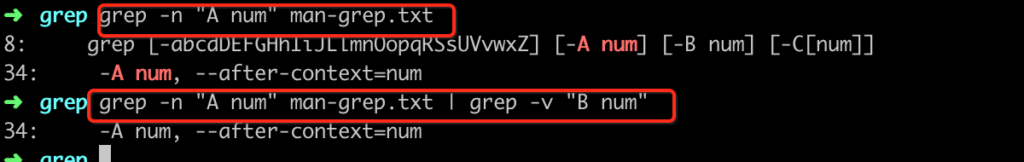 grep not include