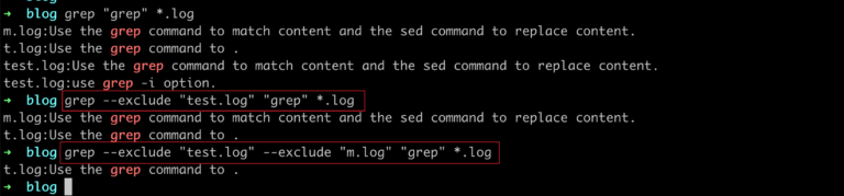 grep exclude pattern